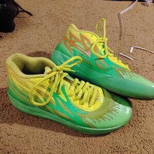 Puma MB.02 Green Slime Nickelodeon size 11 basketball shoes